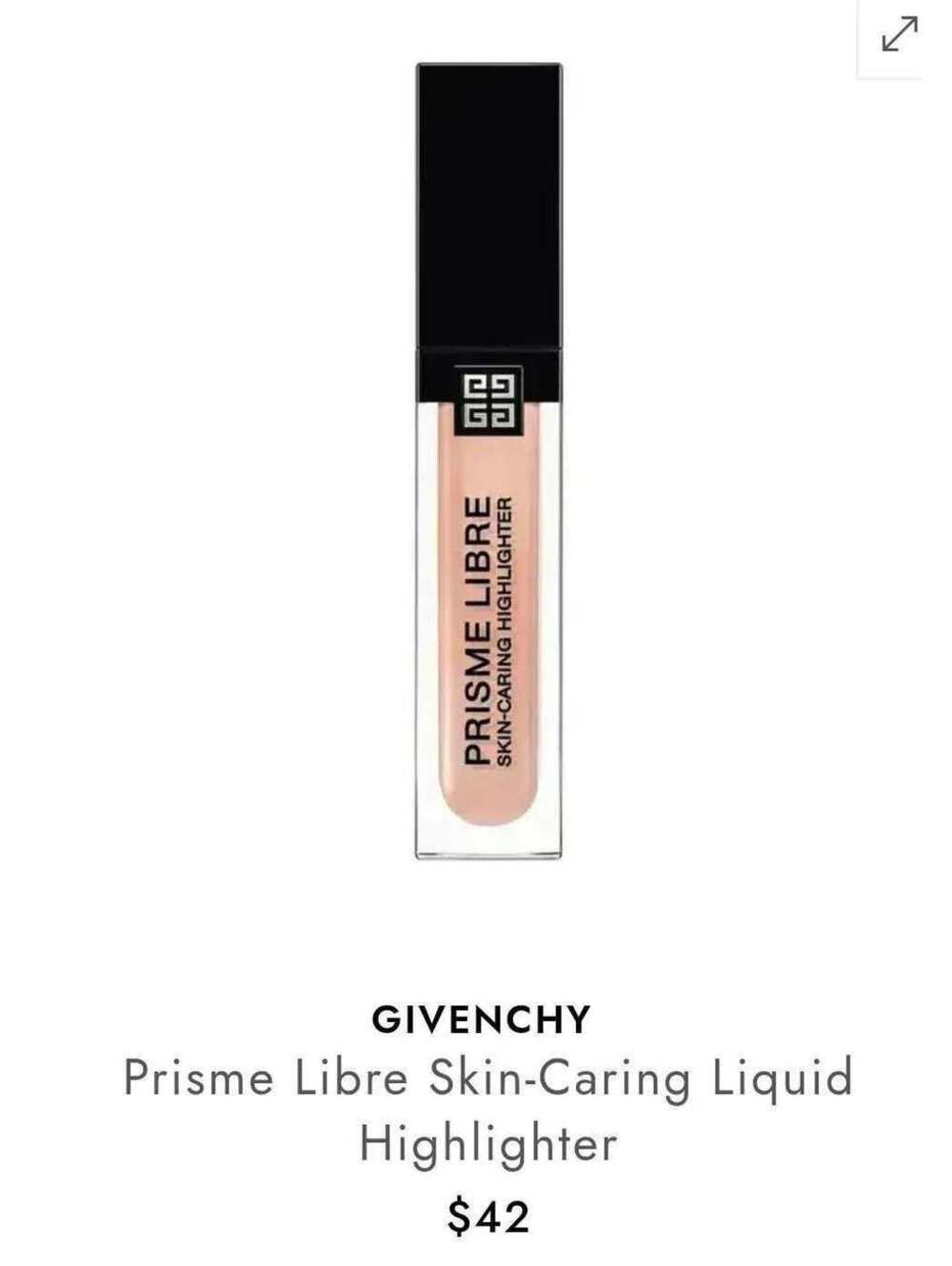 Givenchy Prisme Libre Skin-Caring Liquid Highlighter in shade Rose $42 MSRP